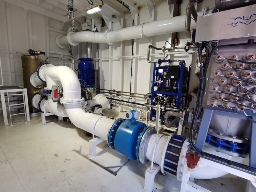 Alfa Laval BWT UV system installed per Goltens' design