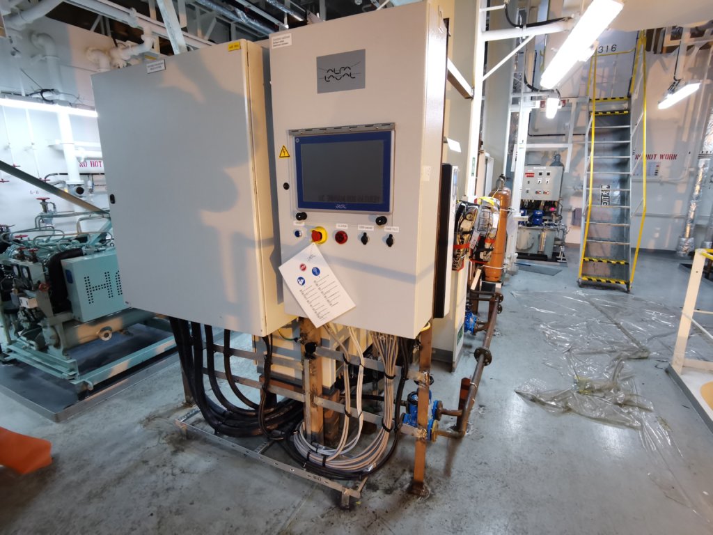 Alfa Laval power distribution system installed per Goltens' design