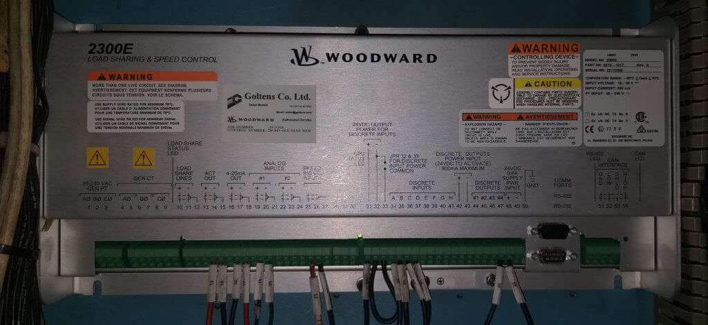 Woodward 2300E controller retrofit - Goltens