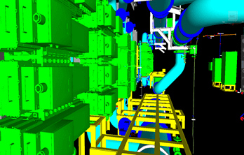 Goltens 3D model of Techcross BWTS Electro chamber units