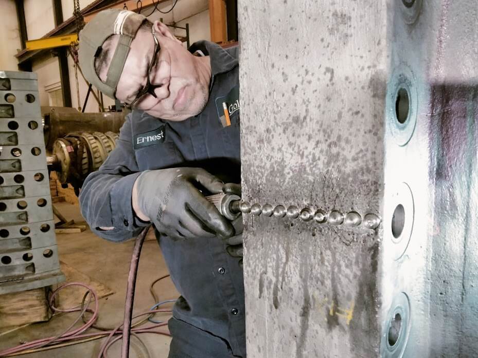 Metal Stitching, Compressor Housing Repair, Cast Iron Repair, Lock-N-Stitch, Metalock, Turbine Repair, In-Place Machining