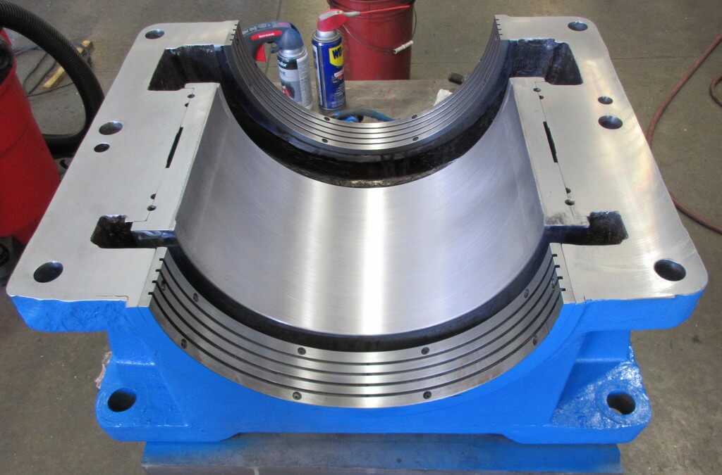 Repaired bearing housing for intermediate shaft by Goltens