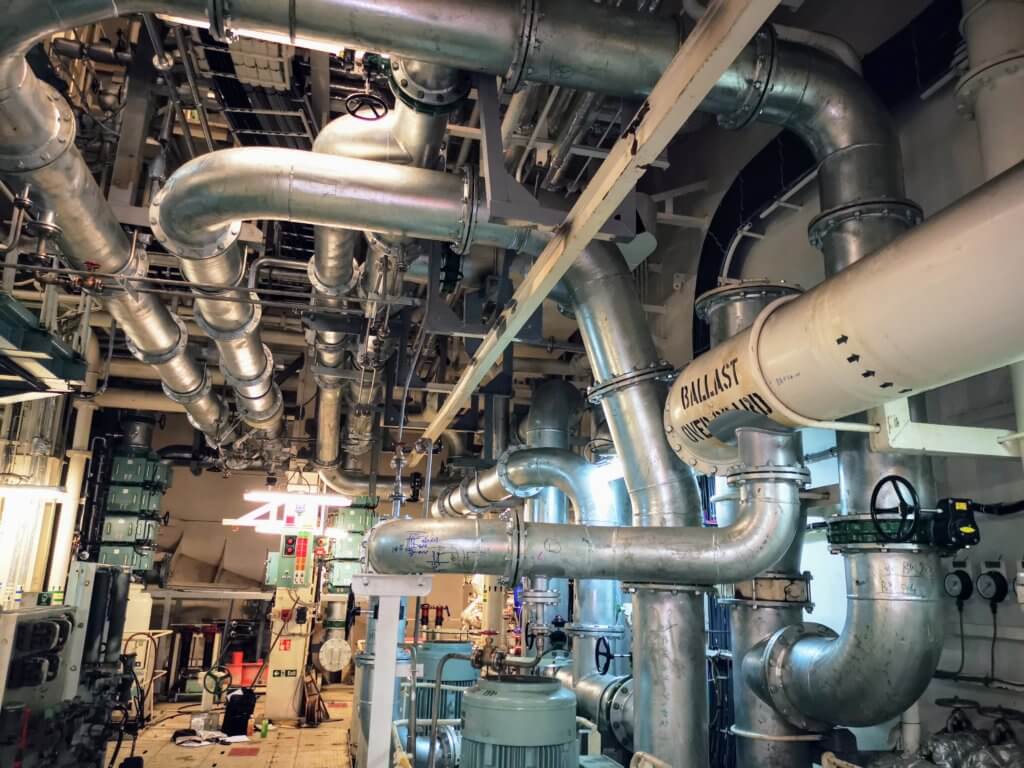 Alfa Laval BWTS Unit installed in Engine Room