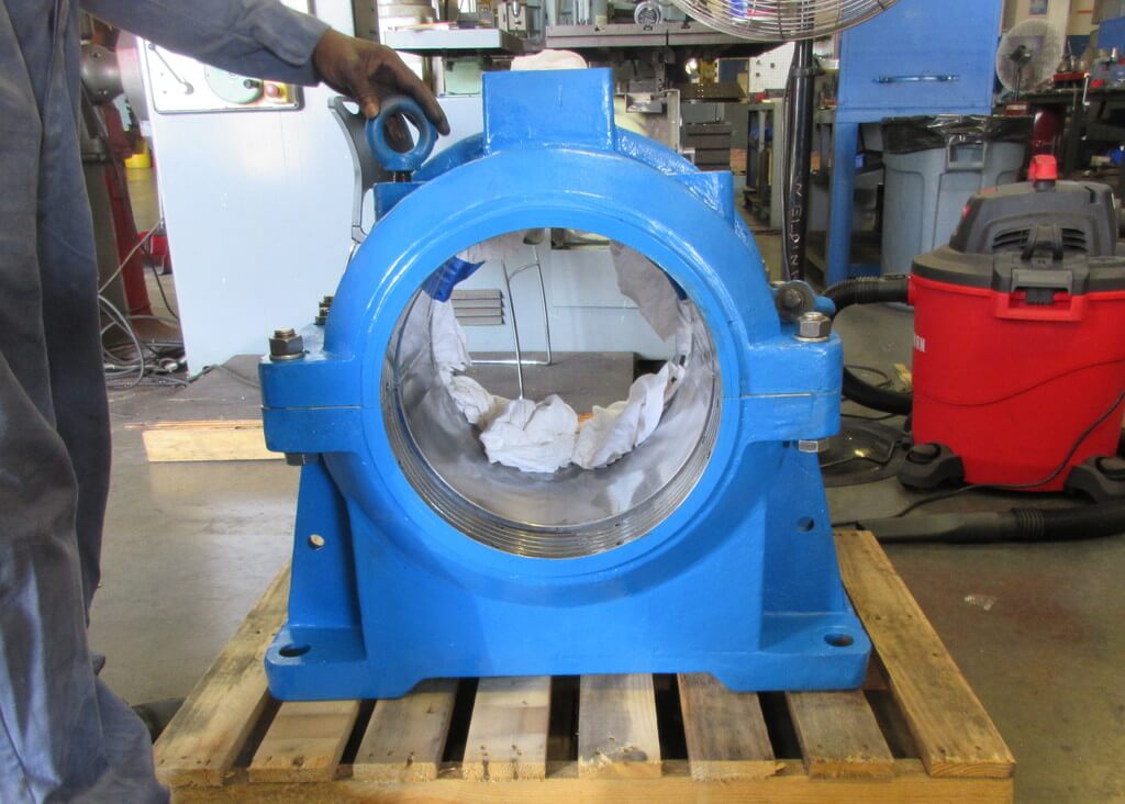 Bearing housing ready for installation by Goltens