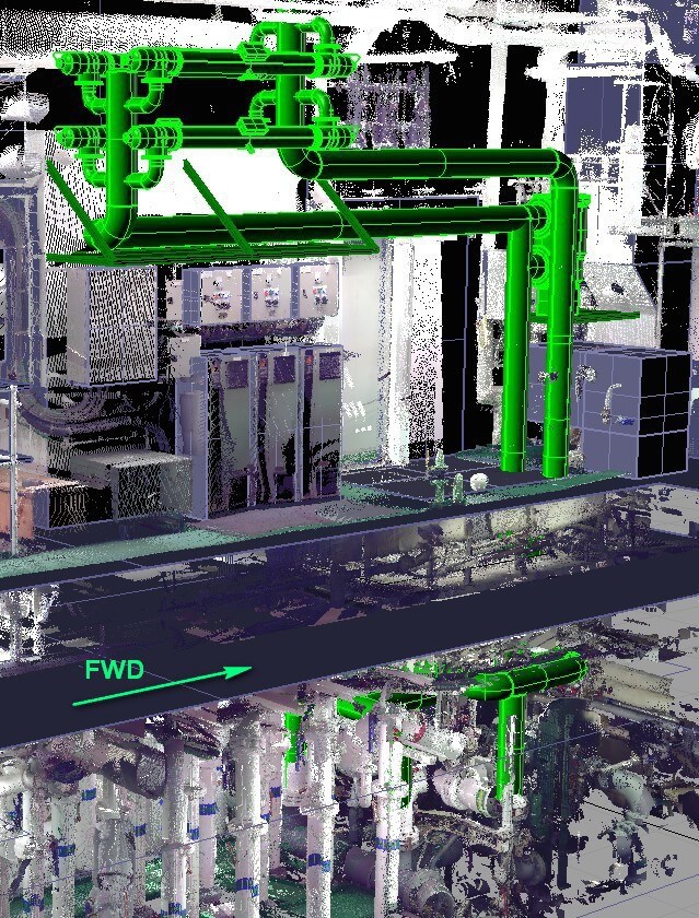 BIO-UV 400 m3/hr system modeled