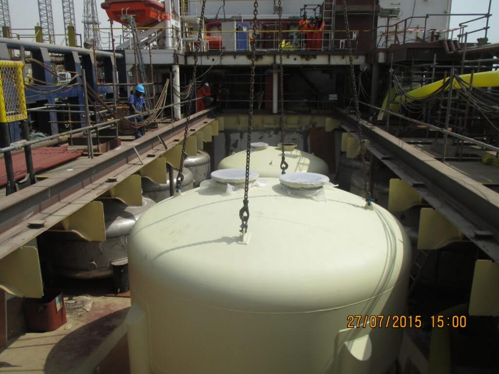 Installation of Acid tanks