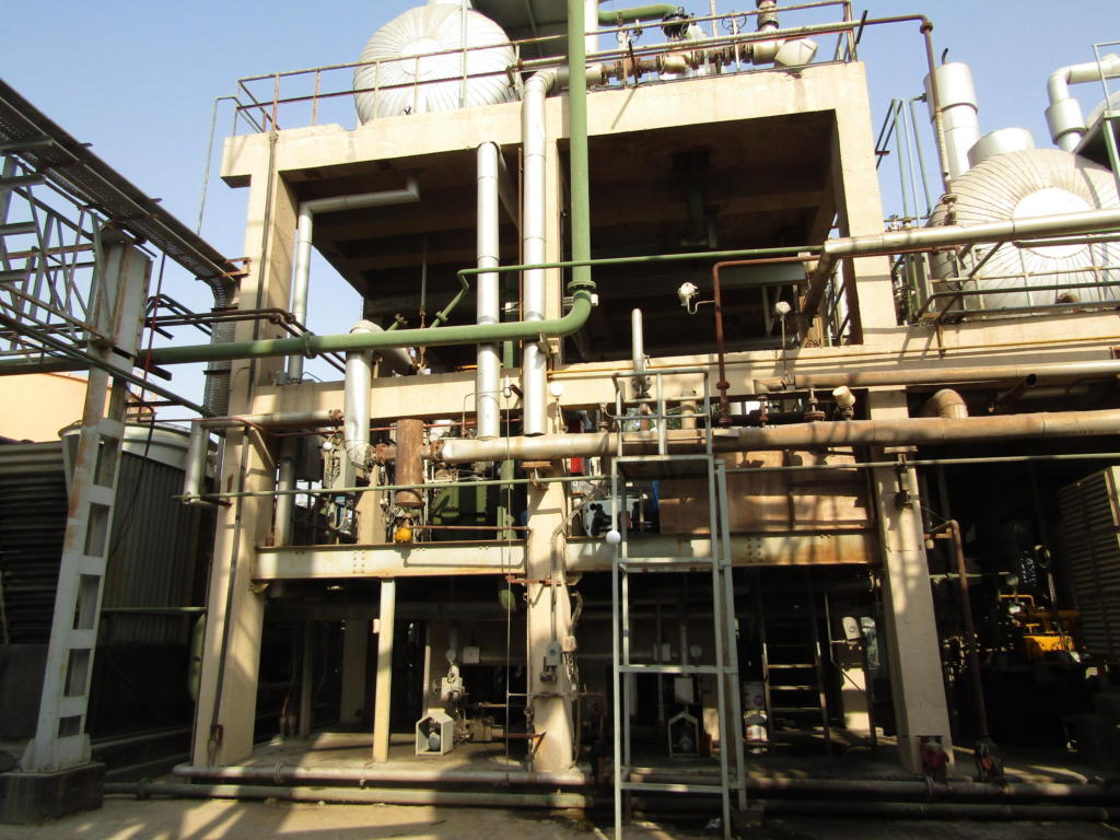 Chemical plant undergoing steam turbine generator replacement