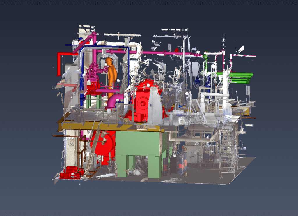 3d Model of Elliot steam turbine generator