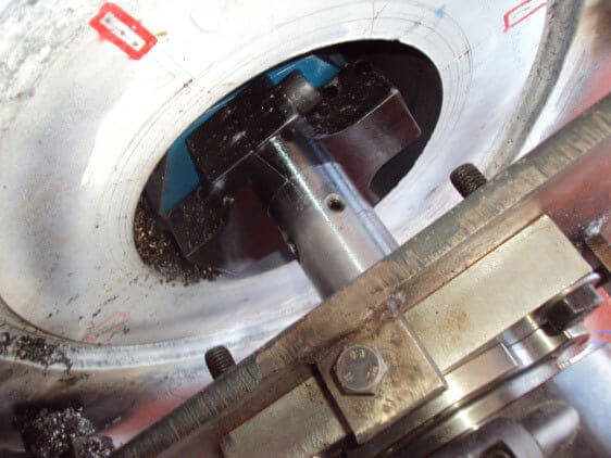 Machining of locking pin bore