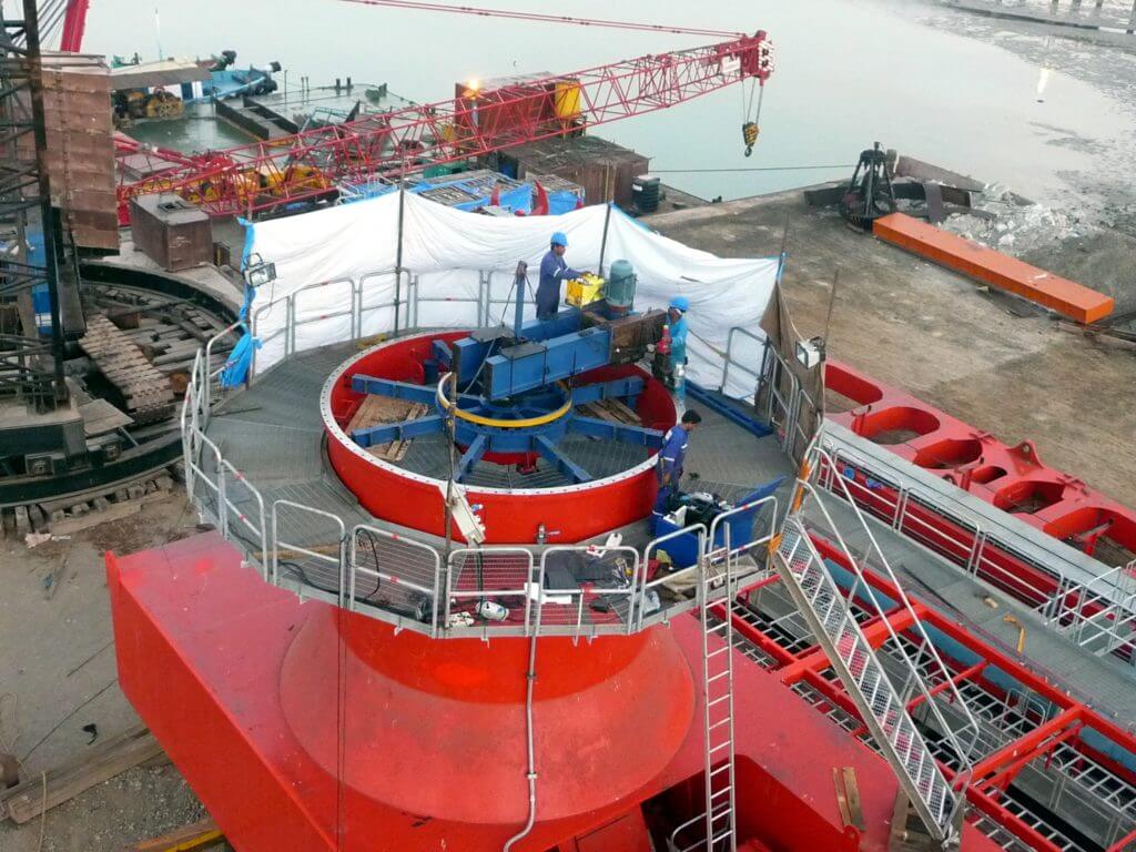 In-Situ Flange Facing of the Lower Turret Flange