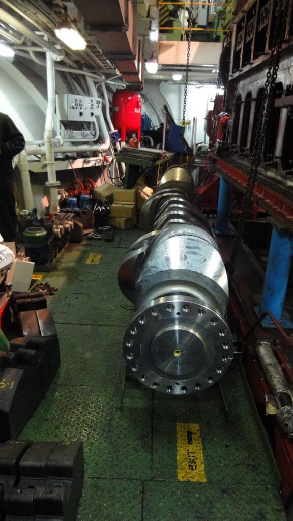 Crankshaft ready for installation