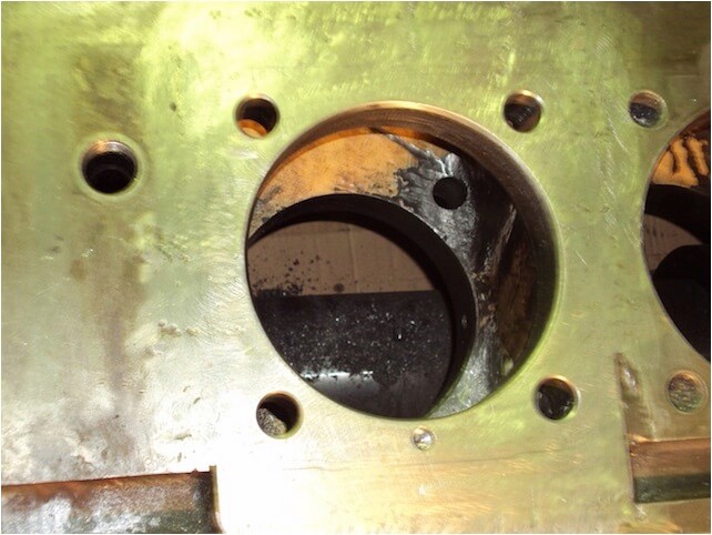 Completed repair – post drilling and machining