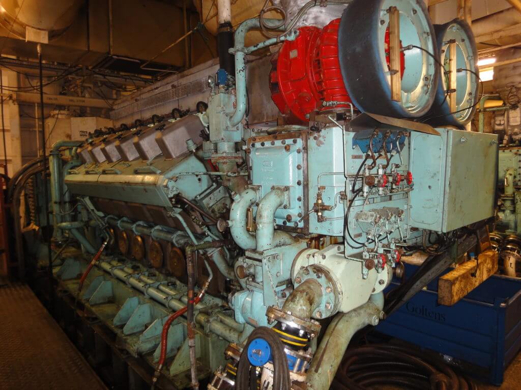 One of the complete overhauled and fully tested Wartsila Engine type 12V22MD