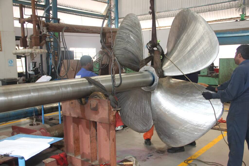 Goltens Sheared propeller shaft manufacture and replacement in India