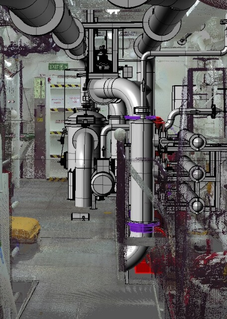 Scanned space with BWT System overlaid