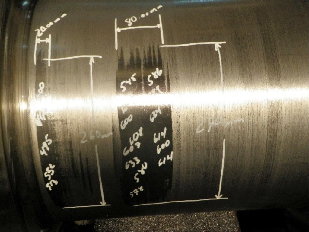 2 hard spots mapped at -3.00mm (></noscript>600Hb)