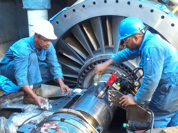 steam turbine repair, steam turbine rotor repair, turbine rotor shaft, gas turbine repair, turbine maintenance