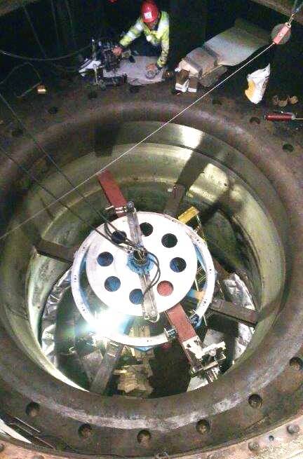 Goltens performs large diameter radial machining at Hunsfos Hydroelectric