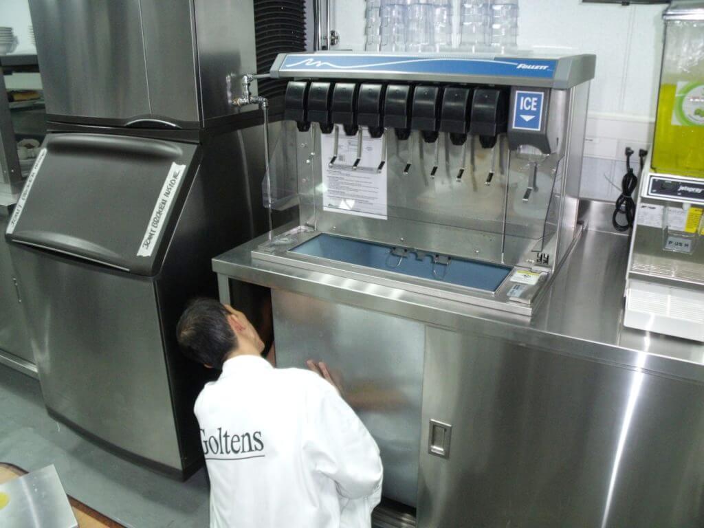 Marine Galley Equipment - Final checking by Goltens Engineer, before sea trial - Project West Capricorn Sea Drill, Builder Jurong Shipyard