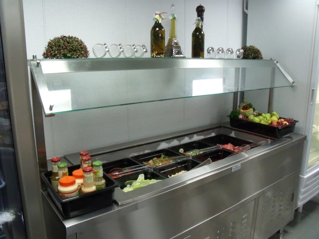 Marine Galley Equipment - Self Serving Salad Counter - Project West Capricorn Sea Drill, Builder Jurong Shipyard